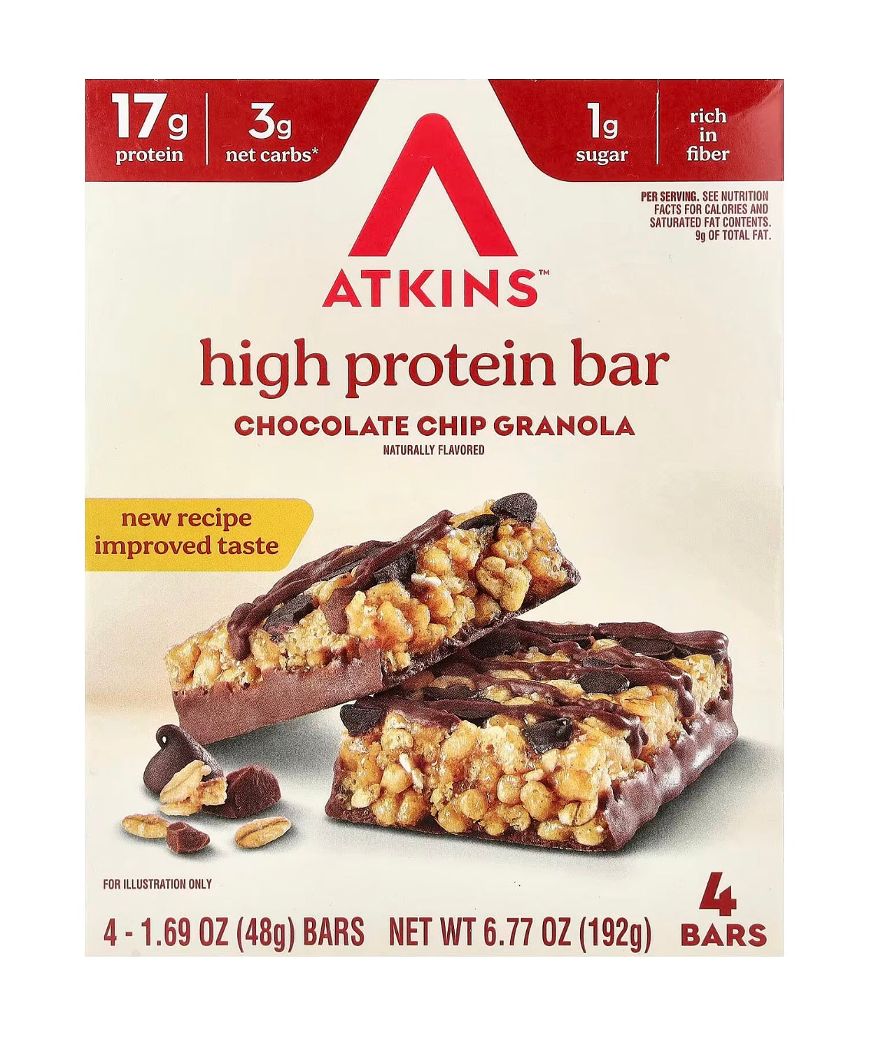 Atkins 4 bars protein